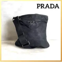 PRADAプラダ✨ショルダーバッグ ナイロン サコッシュ 黒 斜め掛け　メンテ済