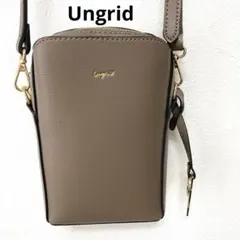 Ungid キーリングチャーム付き 縦長ミニポシェット