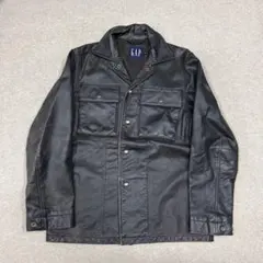 GAP ブラックレザージャケット 00s