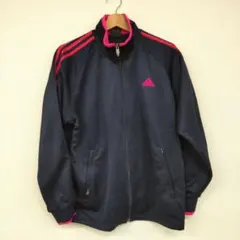 ▢adidas ネイビー ピンク ジャージ