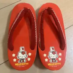 HELLO KITTY 赤 草履・下駄