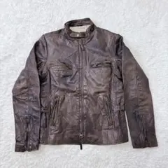 シングルライダースジャケット 襟