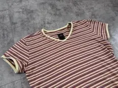 【ACG】ボーダーTシャツ 短丈 アウトドア 半袖Tシャツのサムネイル