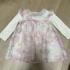 花柄レースワンピース