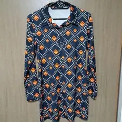 ZARA 幾何学模様 ワンピース Mサイズ