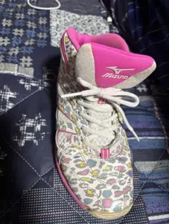 Mizuno レオパードプリント ハイカットスニーカー 23.0 JP