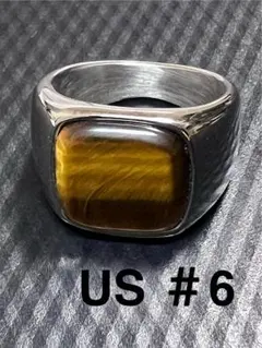 貴重　TOMWOODタイガーアイ ホークスアイ　62 Kay Ring Tiger Eye - Tom Wood Project Official Online Store