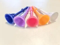 ヘッド大ボール置きやすいプラスチック製ゴルフティー8.3㎝5本
