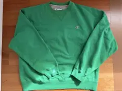 Champion グリーン クルーネック スウェット