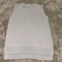 #ニット　ノースリーブ　L