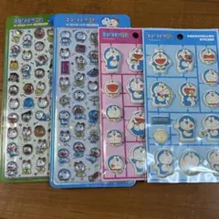 【韓国限定正規品】ドラえもん　3Dクリスタルステッカー　マシュマロシール　4種