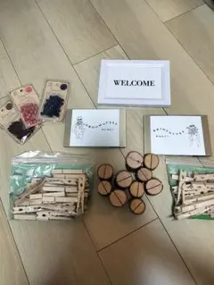 ウェディング用WELCOMEサインとカードセット