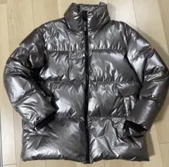GAP メタリックシルバーグレー ダウンジャケット