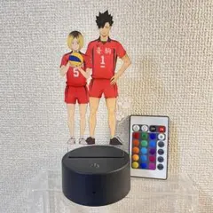 ハイキュー!! 音駒高校 黒尾鉄朗 孤爪研磨 LEDアクリルスタンド リモコン付