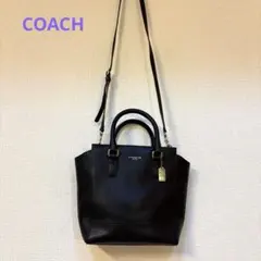 【COACH 】ブラック　ショルダーバッグ