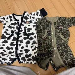 バースデー　ロンパース　男の子　迷彩　牛柄　50 60 新生児