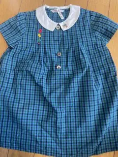 ご*ち様 美品　familiar ファミリア チェック 半袖 ワンピースのサムネイル
