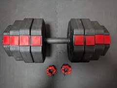 wout SHIMI 可変式ダンベル 20kg 黒・赤 八角形 - メルカリ