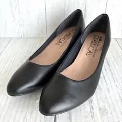 【極美品】farfalle CLASSICALパンプス24.5㎝ ブラックのサムネイル