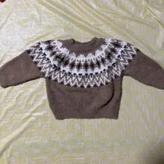 ZARAキッズ　フェアアイル柄ニットセーター86