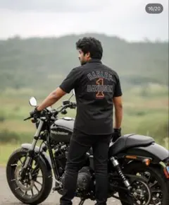 Harley-Davidson 半袖 ワークシャツ インド製 ナンバー1ロゴのサムネイル