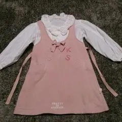 最終値下げ‼️ベビーピンクハウスのジャンパースカート