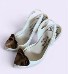 Vivienne Westwood × melissa ラバーパンプス　白×金