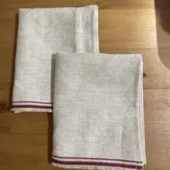 # 523リネン100% フェイスタオル　2枚のサムネイル