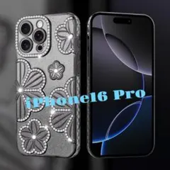 iPhone 16 pro ケース 可愛い おしゃれ 韓国　透明 きらきら