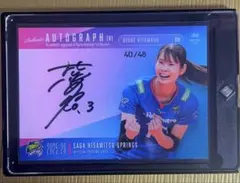 退団超レア】久光スプリングス 長岡望悠選手 直筆サイン入りポスター