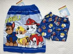 パウパトロール　水着　ラップタオル　新品　セット売り　パウパト　しまむら