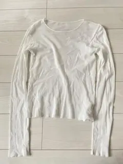 plage ホワイト　長袖Tシャツ 日本製