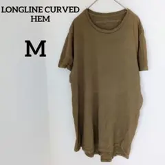 送料込❤ロングラインカーブヘ厶【M】Tシャツ オリーブ