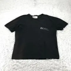 MHL. フェード Tシャツ ポケット ブラック 黒 日本製 Lのサムネイル