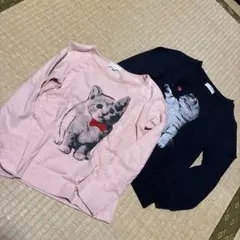 earth music&ecology 猫　長袖カットソー 120 2枚セット