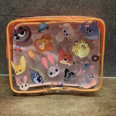 ダイソー　ズートピア　マチ付ビニールポーチのサムネイル