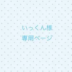 いっくん様専用ページ