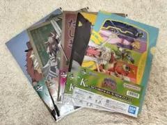 ワンピース一番くじ　クリアファイル５枚セット　おまけ付き