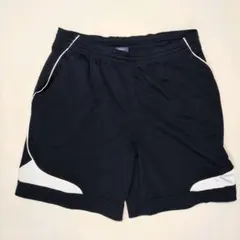Reebok ジャージハーフパンツ L 紺 白のサムネイル