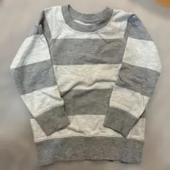 グレー ボーダー トレーナー