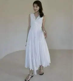 ワンピース Irregular hem twist Dress laube blanc Irregular hem twist Dress – L'AUBE BLANC