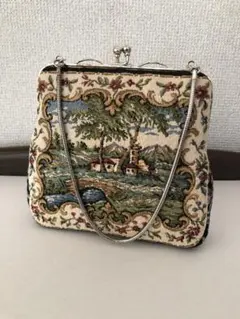 ゴブラン織り　アンティークバッグ