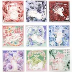 ロールシール　アニマル　うさぎ　海外　おすそ分け、ハンドメイド、コラージュに★