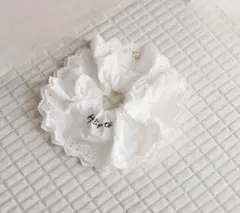 ハーリップトゥEmbroidered Cotton Lace Chouchou ハーリップトゥEmbroidered Cotton Lace Chouchou - メルカリ