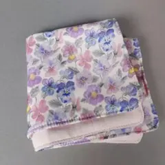 ガーゼハンカチ(LIBERTY＊シンクオブミーY パープル)