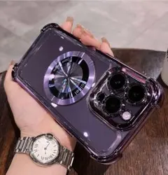 iPhone15promaxケース ワイアレス充電 レンズ保護 MagSafe