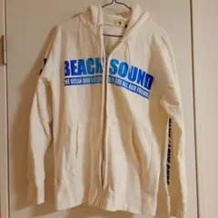 BEACH SOUND ジップアップパーカー ホワイト