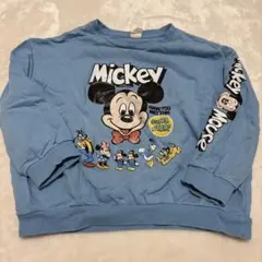 littc ミッキーマウス トレーナー 水色 120cm
