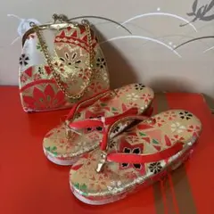 【訳あり】七五三用 草履とバッグセット