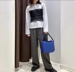 ユナイテッドアローズ　アディインザライフ　サテンイージーパンツ　S ダークグレー